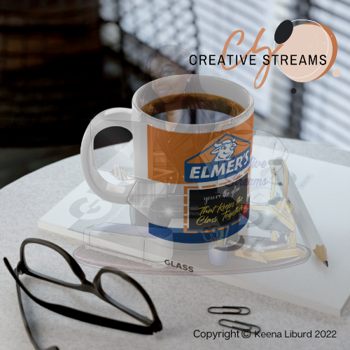 Teachers "Elmer's Glue” 12oz Ceramic Mug