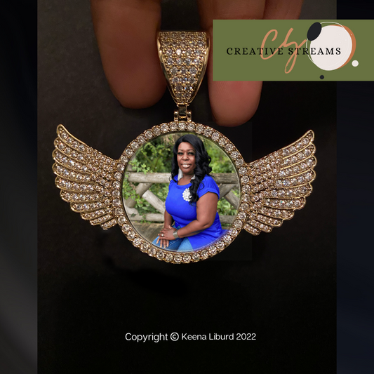 My Angel PHOTO GOLD necklace