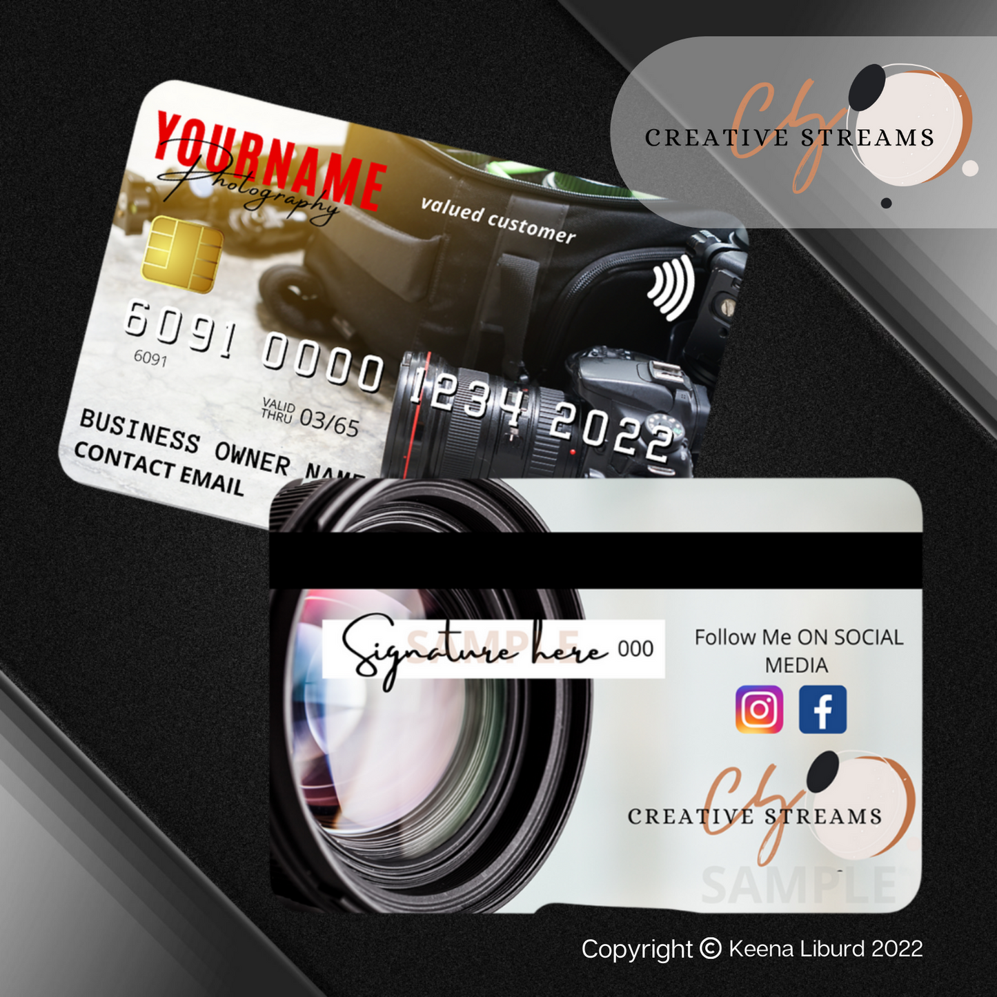 Metal Credit Card Style Business Cards