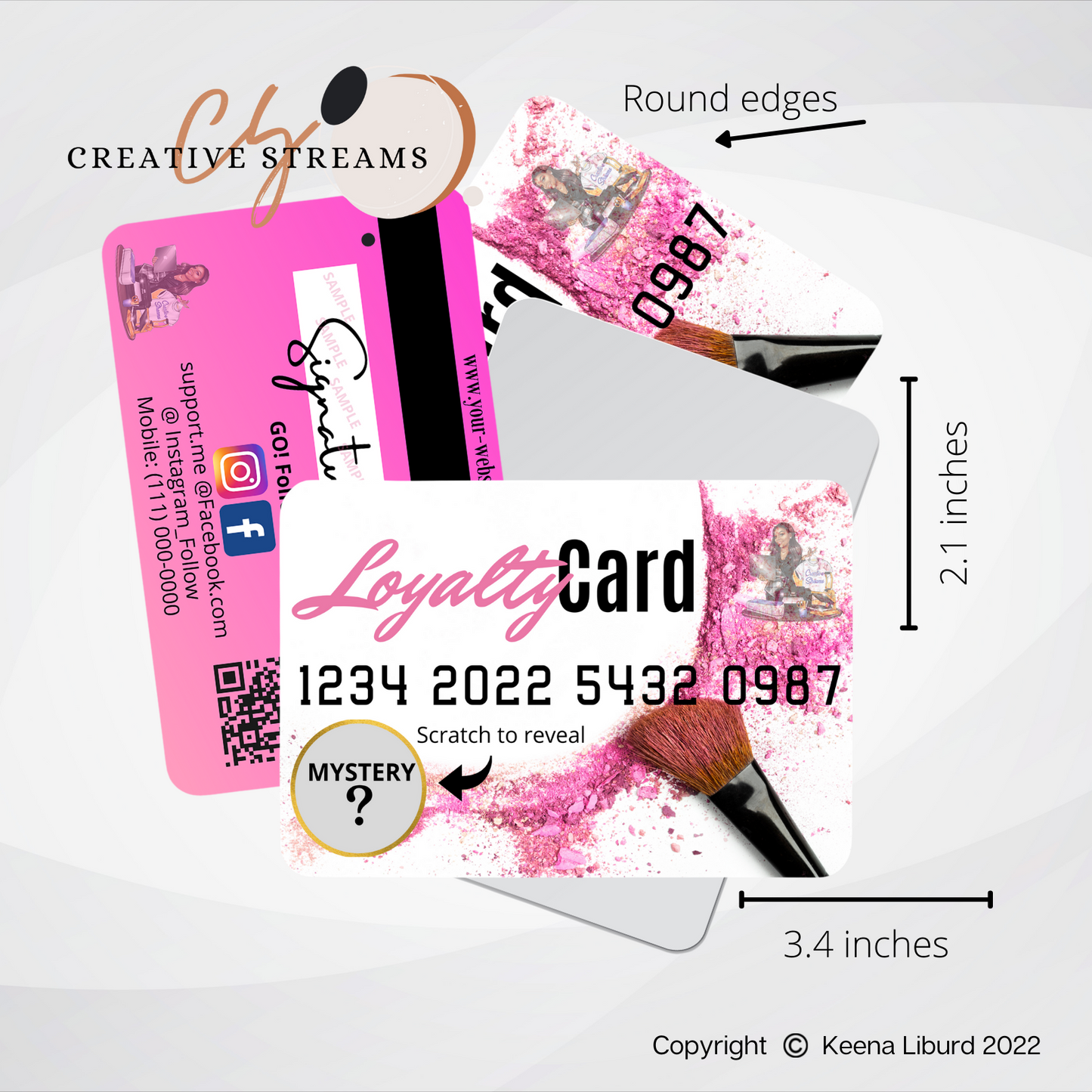 Metal Credit Card Style Business Cards