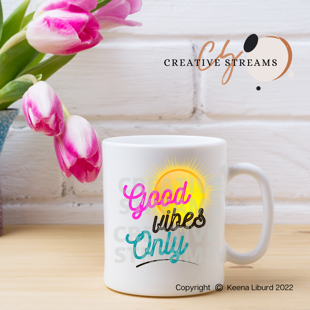 “Good Vibes Only” 12oz Ceramic Mug