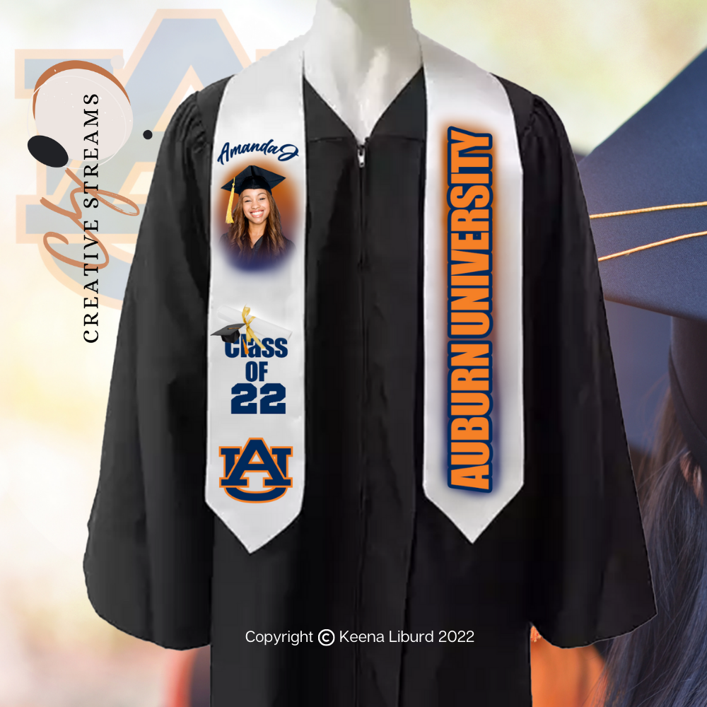 Custom Satin Graduation Stole ADULT