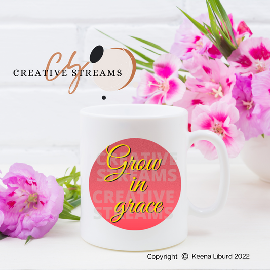 "Grow in Grace" 12 oz Ceramic Mug