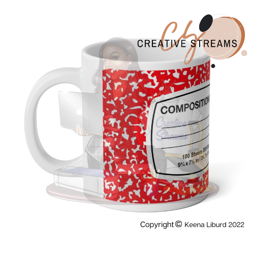 “Composition Notebook” 12oz Ceramic Mug