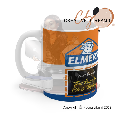 Teachers "Elmer's Glue” 12oz Ceramic Mug