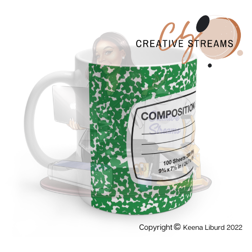 “Composition Notebook” 12oz Ceramic Mug